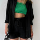 Summer Women's Suit Short Sets Outfits Suit Two Piece Button Up Matching Outfit Set - The Clothing Company Sydney