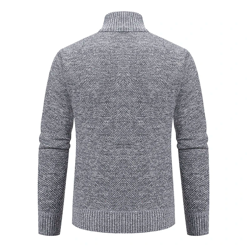 Men's Casual Stand Collar Sweater Zipper Cardigan The Clothing Company Sydney