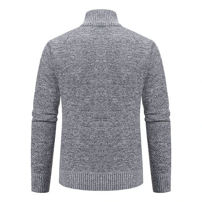 Men's Casual Stand Collar Sweater Zipper Cardigan The Clothing Company Sydney