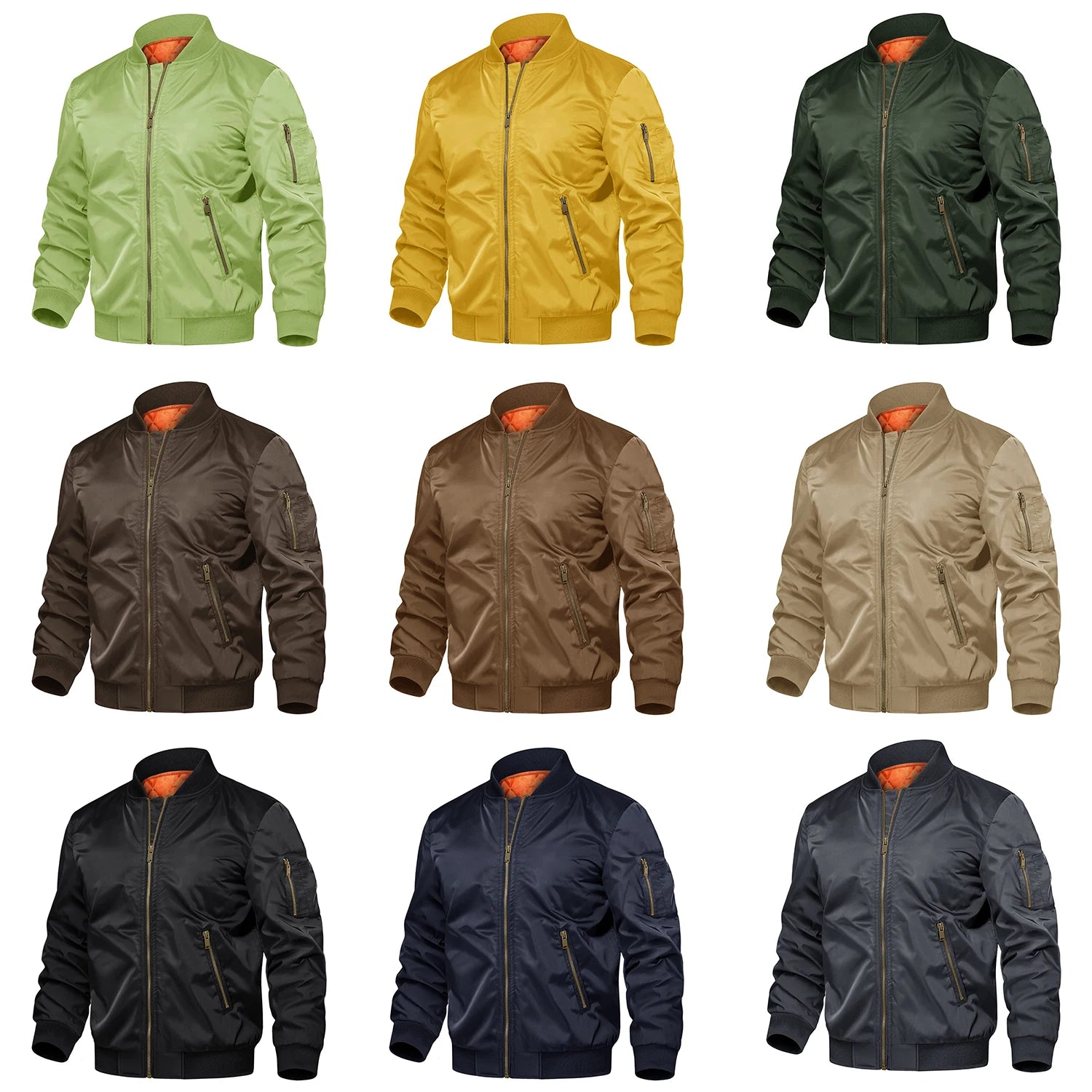 Winter Padded Bomber Jackets Outwear Men's Retro Pilot Jacket Coat Casual Baseball Jackets Varsity Jackets Streetwear - The Clothing Company Sydney