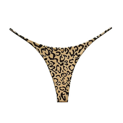 Cotton Leopard G String Women Panties Briefs Thong Low Waist T-back Bikini Underwear Seamless Lingerie - The Clothing Company Sydney