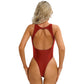 One Piece Womens Bodysuit High Cut Tight Monokini Summer Swimsuit Party Romper Swimwear - The Clothing Company Sydney