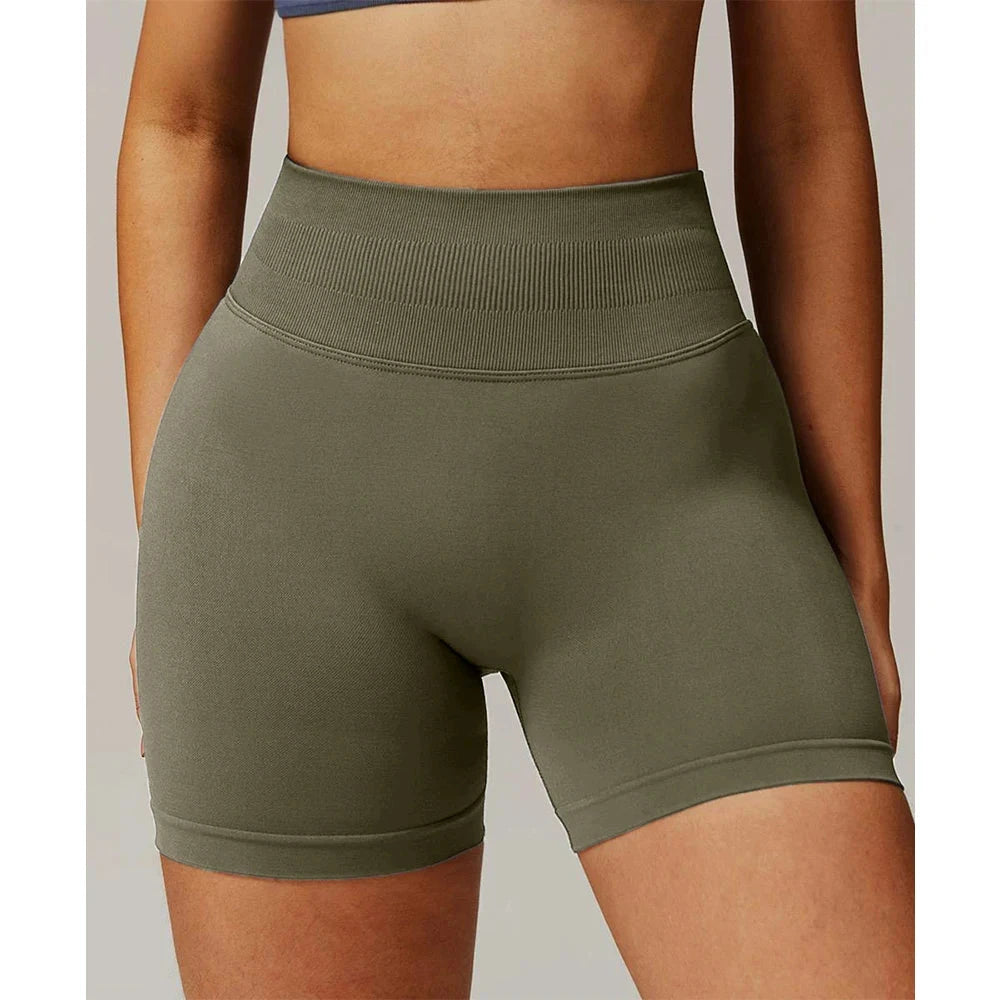 Solid Seamless Half Pants Women Soft  Fitness Outfits Yoga Gym Running Bike Wear Bicycle Skorts The Clothing Company Sydney