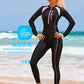 Women's Swimwear One piece Thin Diving Suit Long Sleeve Full Body Surfing Snorkelling Beach Wear Sunscreen Swimsuit - The Clothing Company Sydney