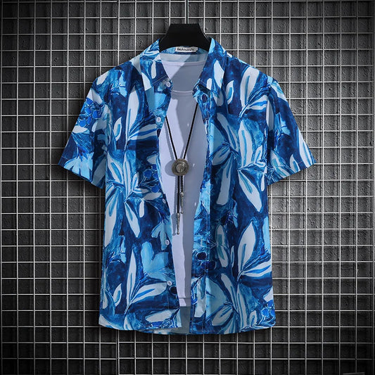 Men's Tropical Short Sleeve Printed Shirt  Unisex  Casual Tops - The Clothing Company Sydney