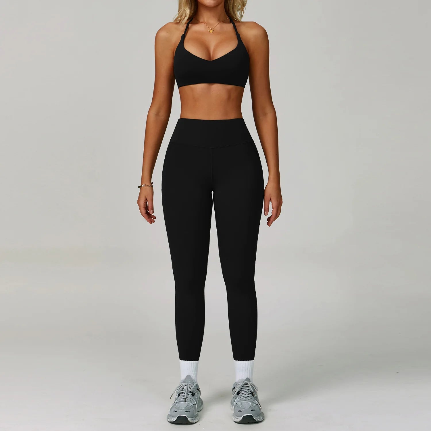 2 Piece Set Women's Tracksuit Fitness Clothes Yoga Sets Sportswear Workout Bra High Waist Leggings Set Gym Clothing Sports Suits The Clothing Company Sydney
