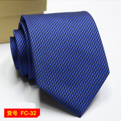 Men's Jacquard Ties – 7-8cm Floral & Solid Neckties The Clothing Company Sydney