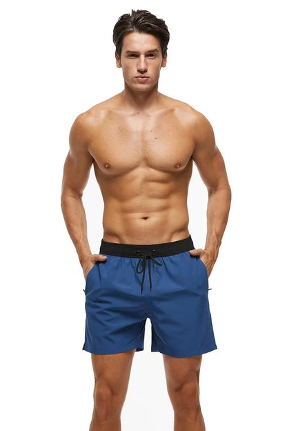 Men's Stretch Swim Trunks Quick Dry Beach Shorts With Zipper Pockets and Mesh Lining The Clothing Company Sydney