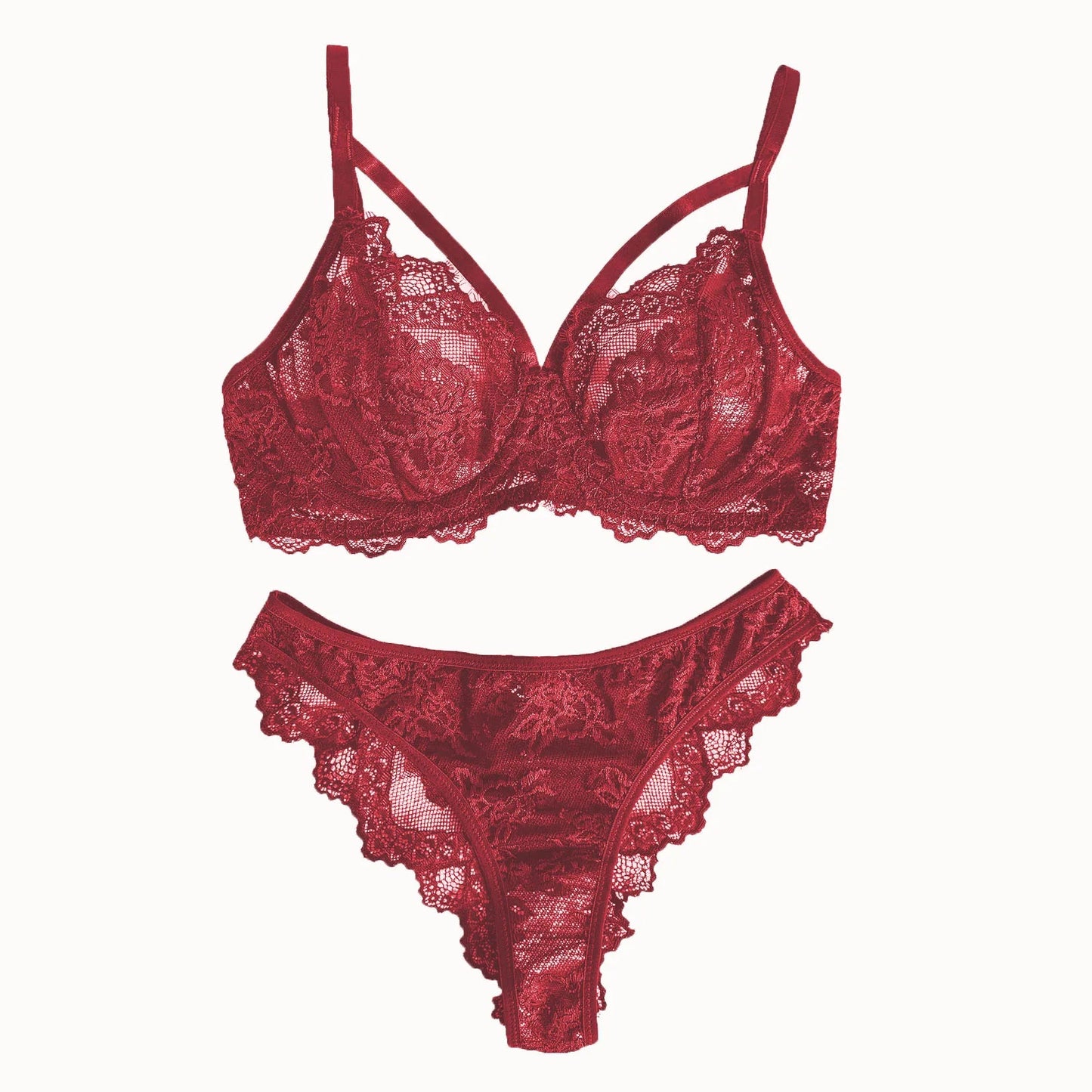 2 Piece Women's Lingerie Underwear Lace strapping Underwire Bra &  Brief Panties The Clothing Company Sydney
