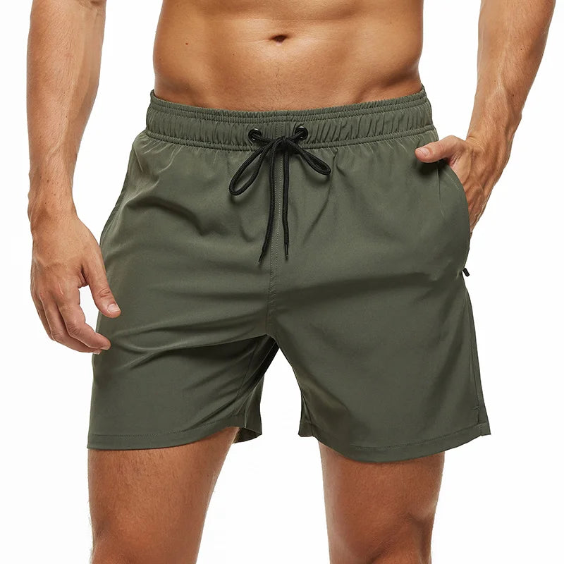 Men's Summer Swimming Board Shorts Sport Breathable Elastic Waist Mesh Liner With Pocket Shorts Swim Trunks The Clothing Company Sydney