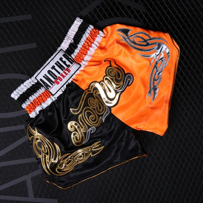 Boxing Shorts Womens Mens Embroidery MMA Shorts Professional Combat Kickboxing Training Trunks Kids Boy Girl Muay Thai Pants The Clothing Company Sydney