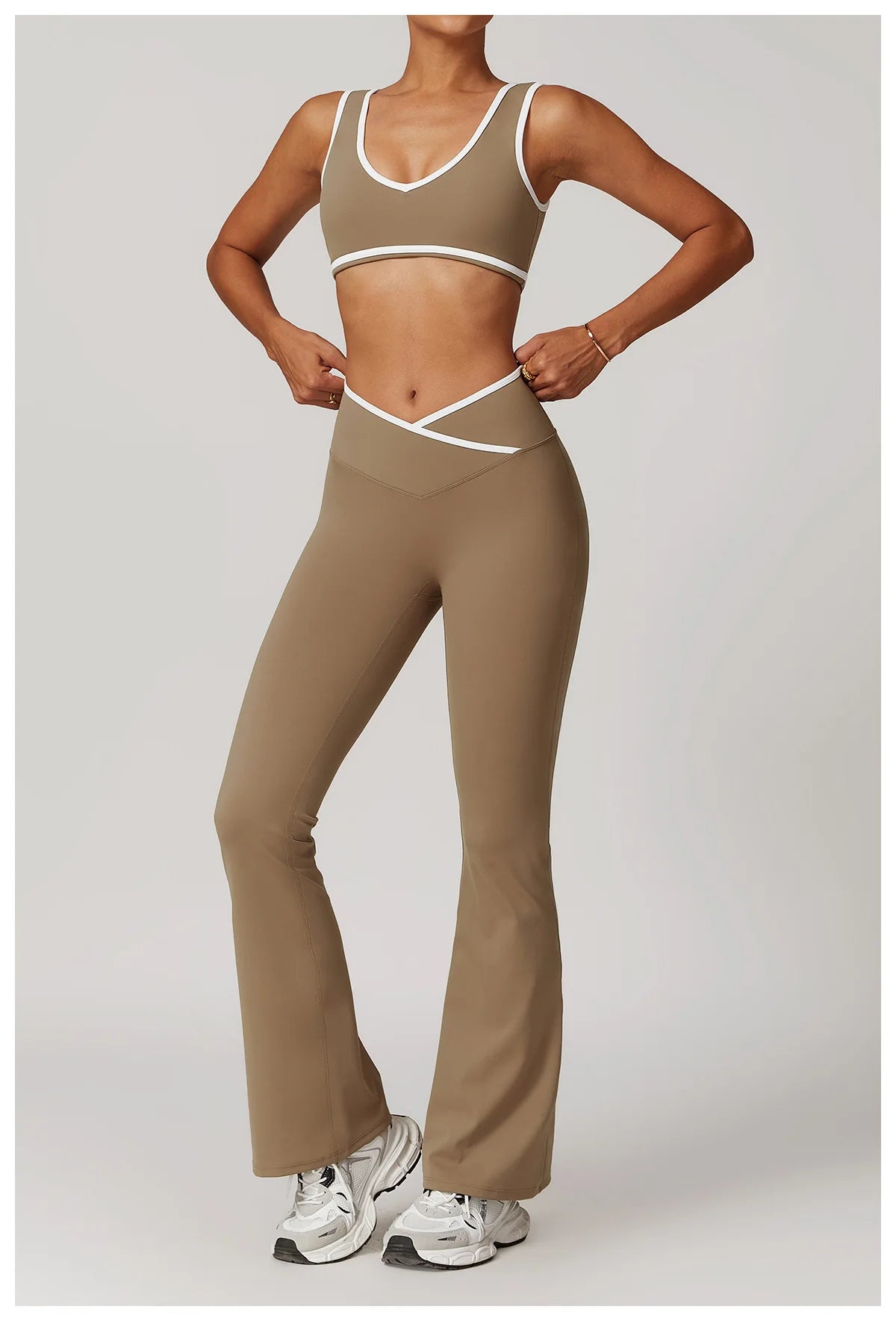2 Piece Yoga Set Women's Workout Outfits Fitness Sportswear Gym Tracksuit High Waist Leggings Sports Bra Athletic Wear The Clothing Company Sydney