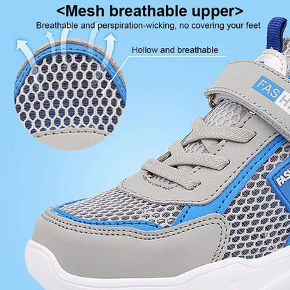 Boys Summer Breathable Mesh Sneakers – Lightweight Casual Sports Shoes for Kids The Clothing Company Sydney