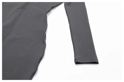 Women's One-piece Yoga Pants Short/Long-sleeved Warm ski Overalls Outerwear High Elastic Cycling Bodybuilding Bodysuit - The Clothing Company Sydney