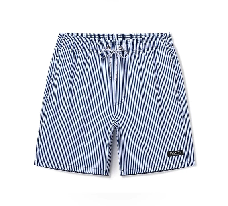 Summer Mens Shorts Polyester Gym Breathable Mesh Liner Elastic Waist Side Pocket Beach Board Shorts - The Clothing Company Sydney