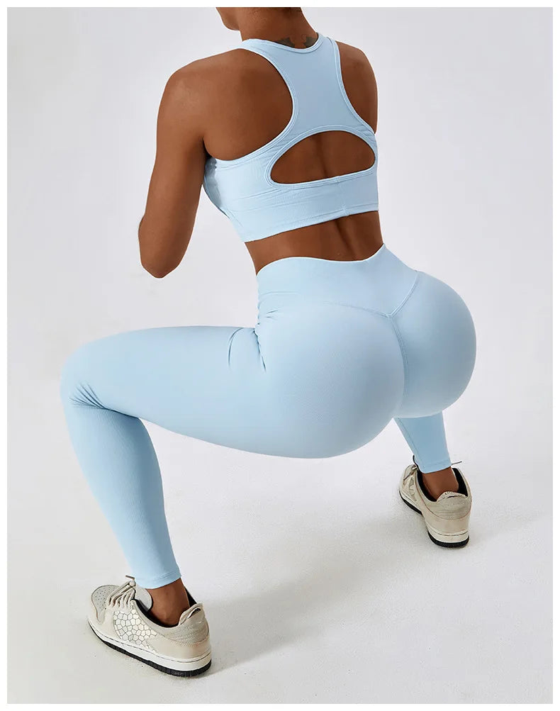 Women's Sport Bras Gym High Intensity  Running Yoga Beautiful Back Dry Bras Shockproof Rib Workout Bra Seamless Fitness Top The Clothing Company Sydney