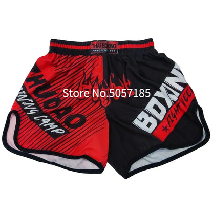 Thai Boxing Shorts Printed MMA Muay Thai Men's Shorts Kickboxing Pants Kids Women Martial Arts Grappling Fight Wear - The Clothing Company Sydney