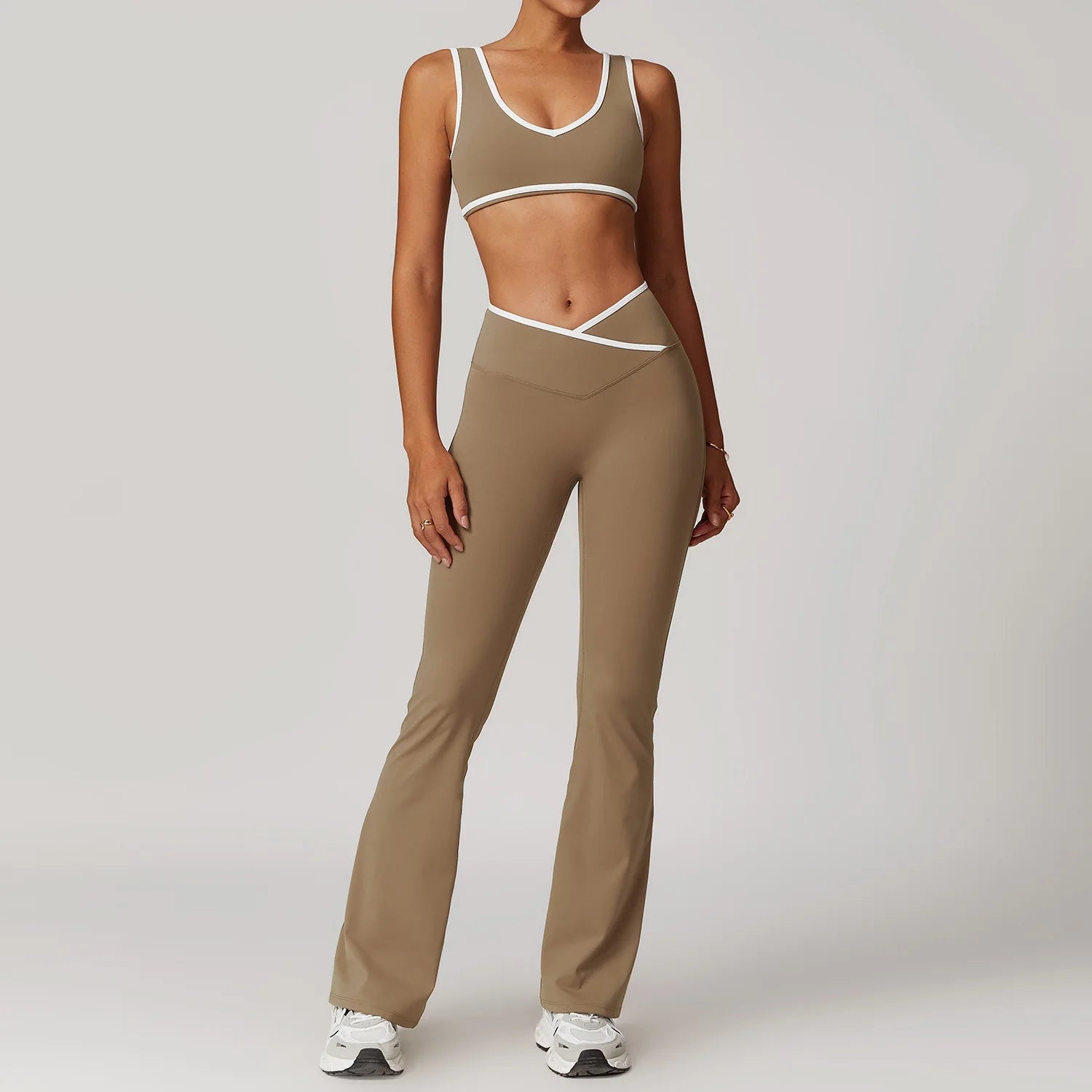 2 Piece Yoga Set Women's Workout Outfits Fitness Sportswear Gym Tracksuit High Waist Leggings Sports Bra Athletic Wear The Clothing Company Sydney