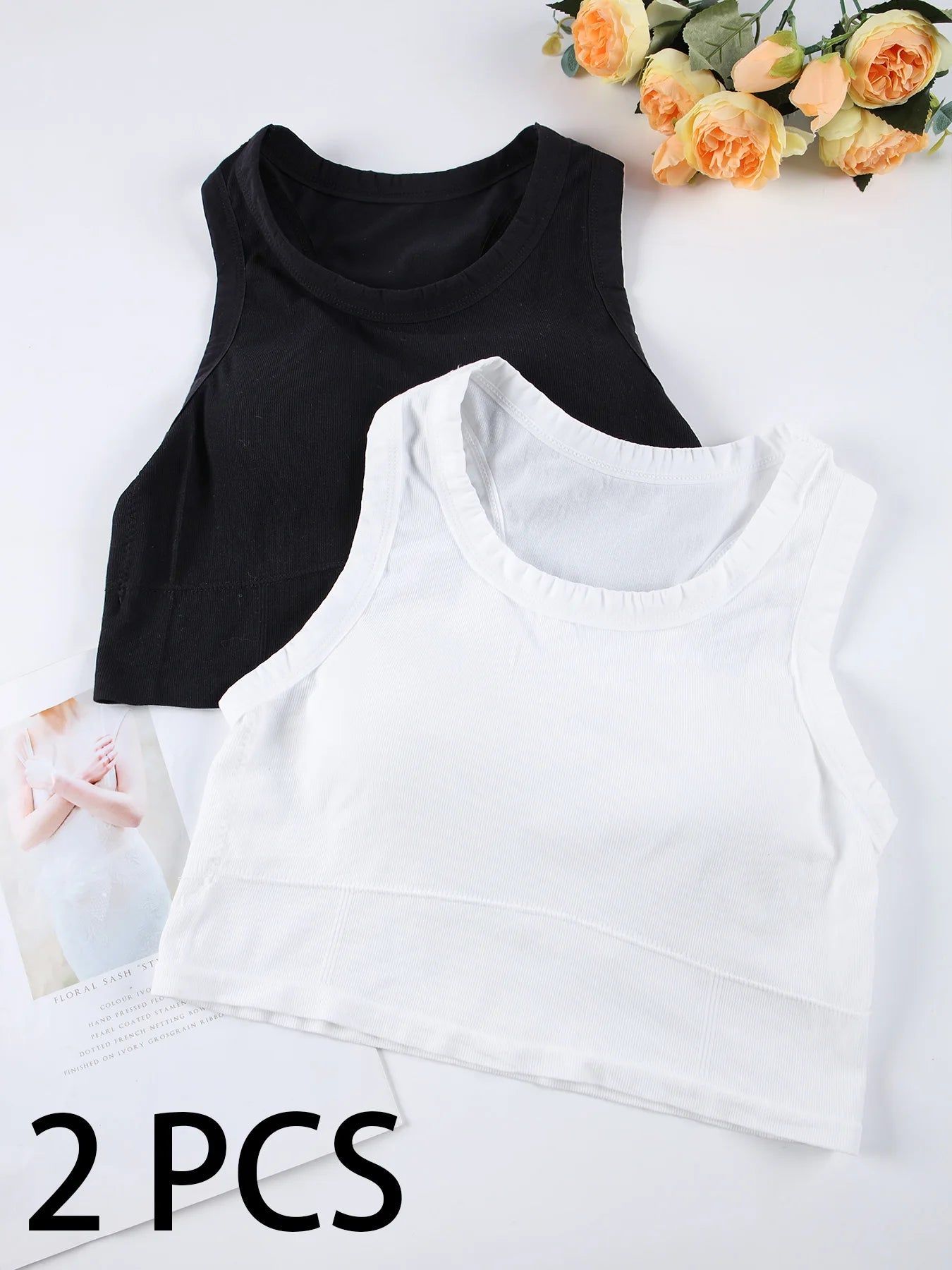 2 Pack Sports Bra Women Sleeveless Vest Beautiful Slim Tube Top Underwear With Bra Pads Undershirt Elastic Bralette Crop Top The Clothing Company Sydney