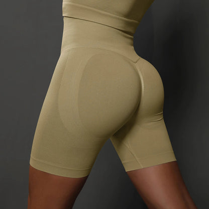 Seamless Yoga Workout Gym Fitness High Waist Sports Shorts The Clothing Company Sydney