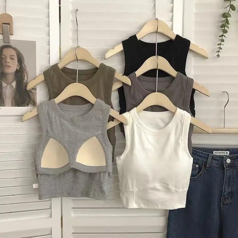 2 Pack Sports Bra Women Sleeveless Vest Beautiful Slim Tube Top Underwear With Bra Pads Undershirt Elastic Bralette Crop Top The Clothing Company Sydney