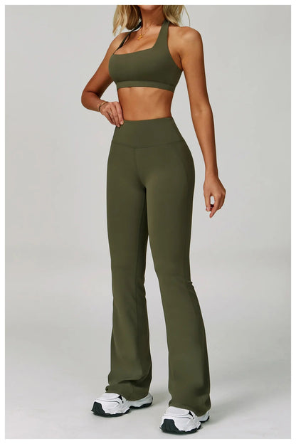 2 Piece Set Women's Tracksuit Fitness Clothes Yoga Sets Sportswear Workout Bra High Waist Leggings Set Gym Clothing Sports Suits The Clothing Company Sydney