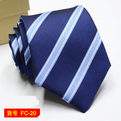 Men's Jacquard Ties – 7-8cm Floral & Solid Neckties The Clothing Company Sydney