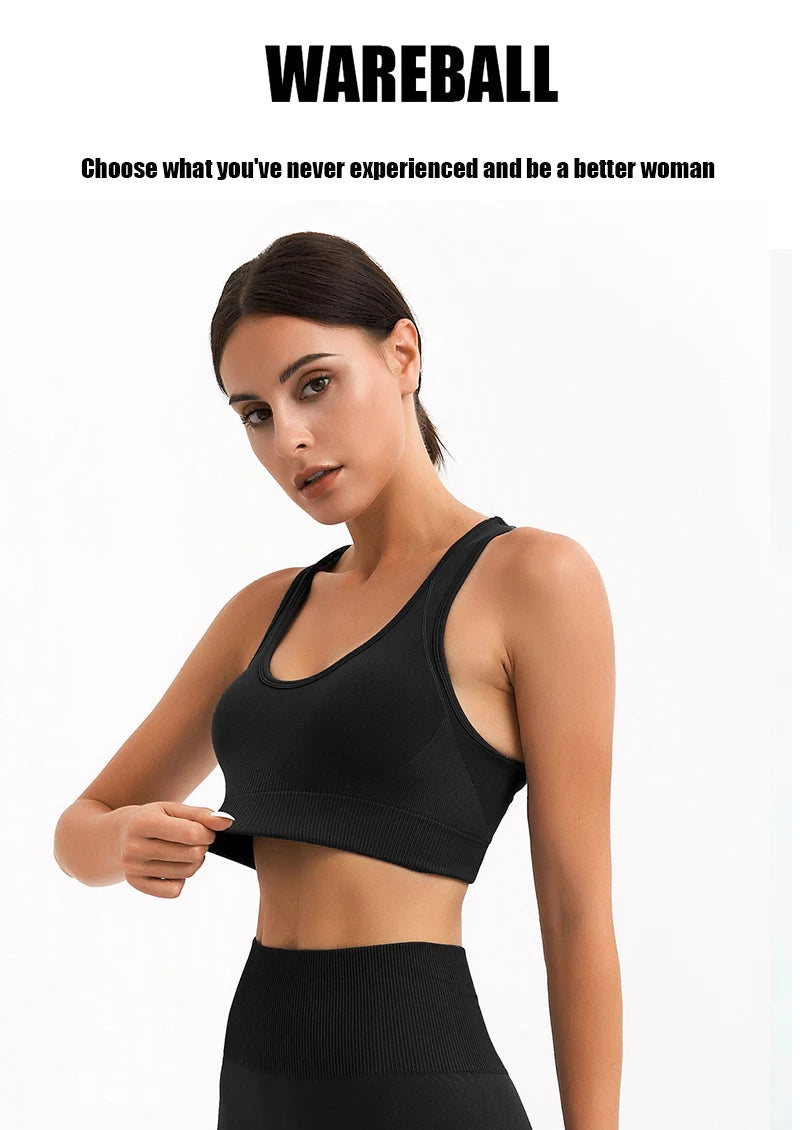 Tank Top Women's Gym Yoga Bra Padded Sports Bra Removable Workout Push Up Crop Top Fitness Bra Athletic Sportswear The Clothing Company Sydney