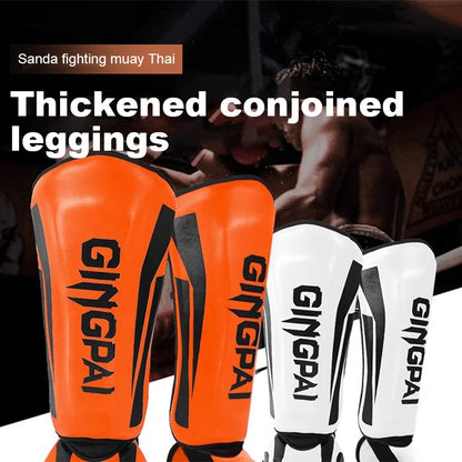 Muay Thai Kickboxing Boxing Shin Guard Pads Martial Arts Leg Protector Taekwondo Ankle Guards - The Clothing Company Sydney