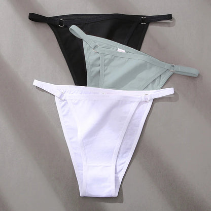 3 Pack Women's Cotton Panties Low Waist Bikini Briefs Ladies Underwear Soft Solid Underpants Lingerie The Clothing Company Sydney
