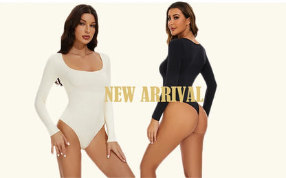 Ribbed Jumpsuit Daily Shaper Bodysuits Compression Open Crotch Shapewear Suit Playsuit - The Clothing Company Sydney