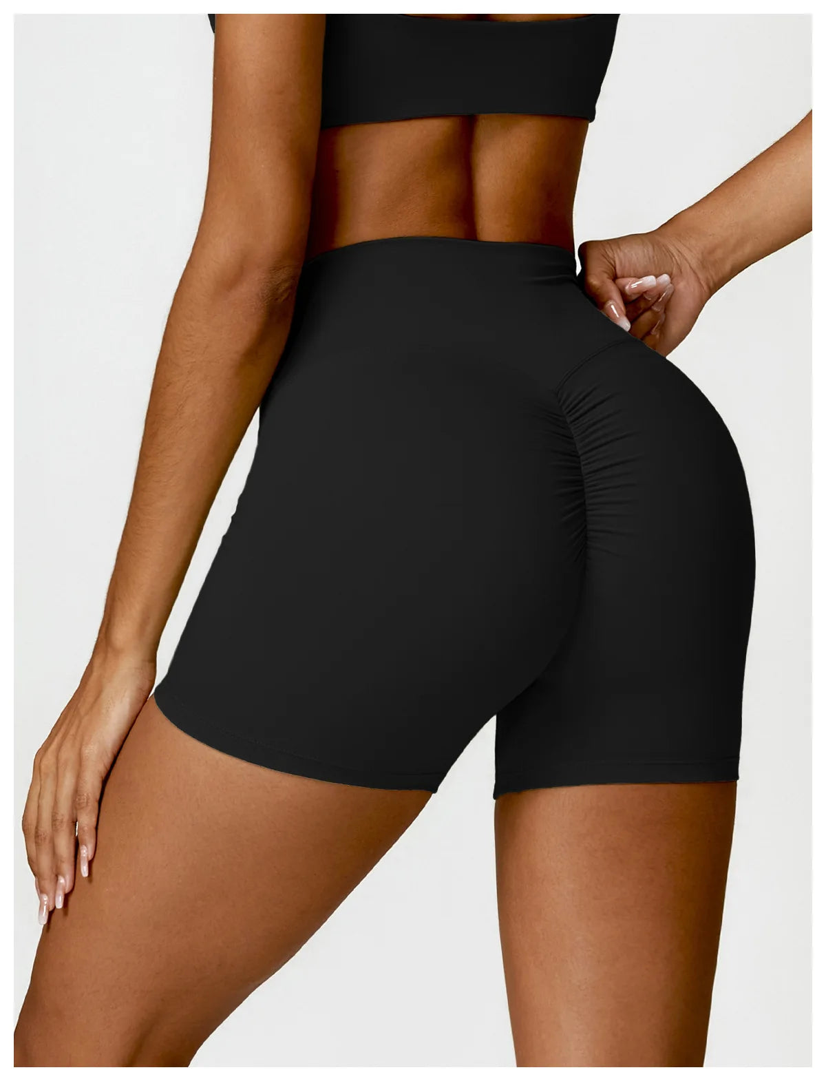 Women's Yoga Shorts Gym Leggings Cycling Slim Fit Workout Shorts High Waist Sports Shorts - The Clothing Company Sydney