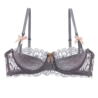 2 Piece Pull-up Bra with Bow Breathable Lace Bra Anti-slip Cup Date Night Set The Clothing Company Sydney