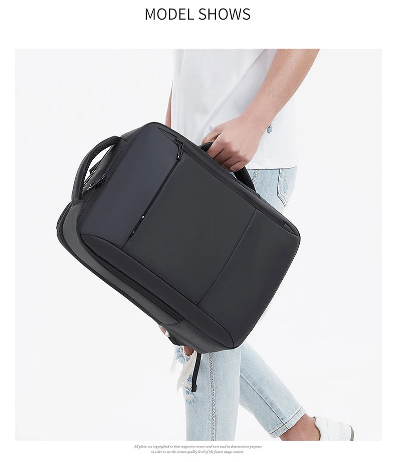 Large Backpack USB Charging Laptop Bagpack Waterproof Business Travel Cabin Hand Luggage Back Pack Bag - The Clothing Company Sydney