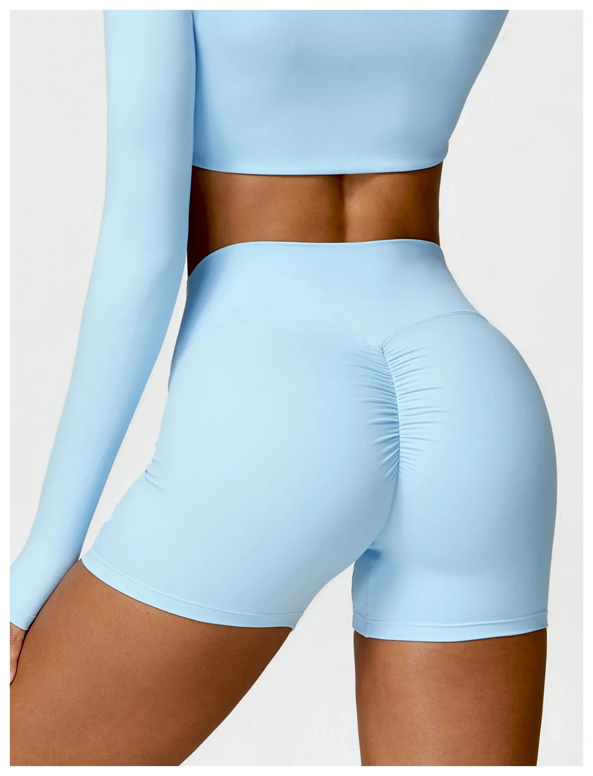 Women's Yoga Shorts Gym Leggings Cycling Slim Fit Workout Shorts High Waist Sports Shorts - The Clothing Company Sydney