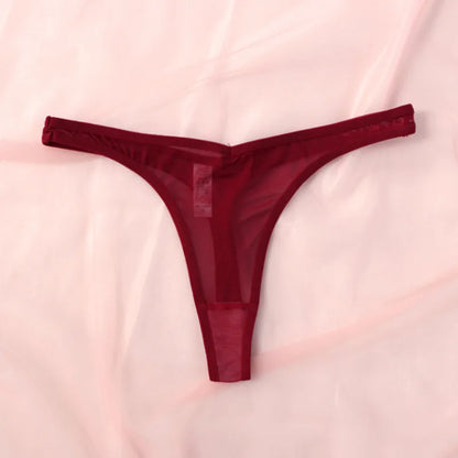 Seamless Thongs For Women Tiny Thong Lingerie Woman Translucent Mesh Strings Soft T-back Underwear T panties The Clothing Company Sydney
