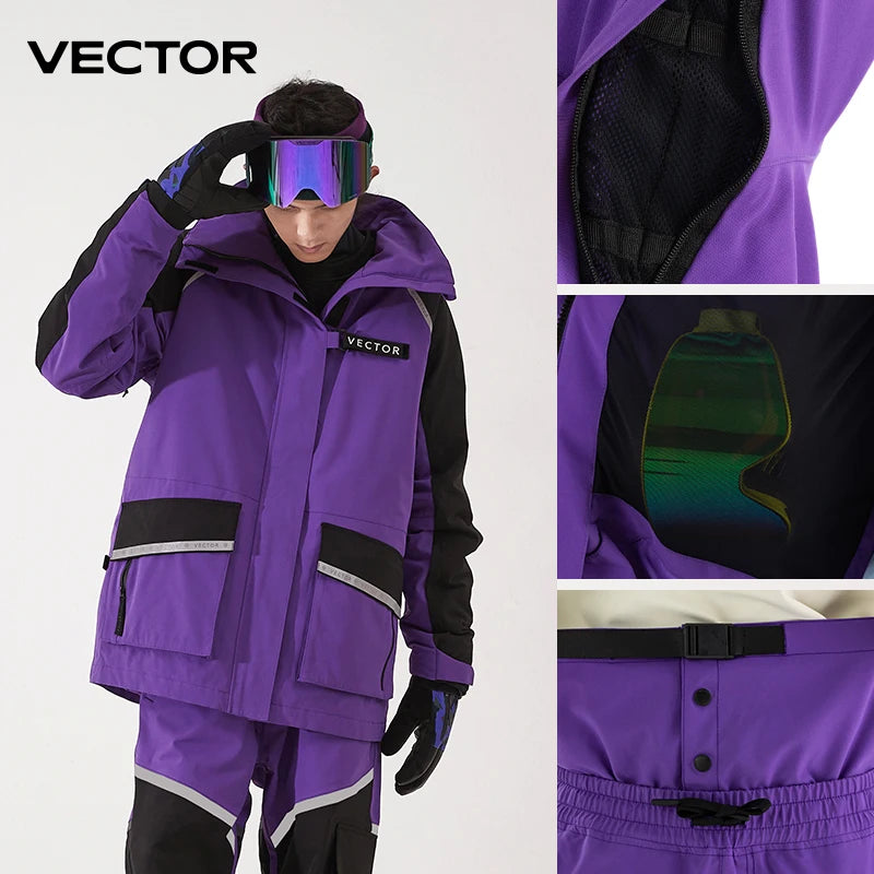 Men Women Ski Jacket Winter Warm Windproof Waterproof Ski Suit Outdoor Sports Snowboard - The Clothing Company Sydney