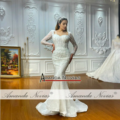 Mermaid Beading Lace Wedding Bridal Dress - The Clothing Company Sydney