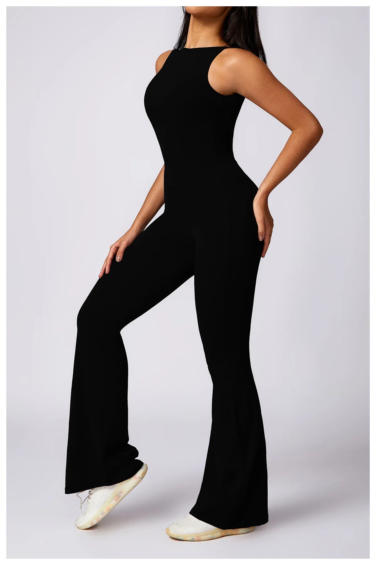 Women's V Back Jumpsuit Gym Set Sports Jumpsuit Training Yoga Suit Fitness Rompers Stretch Workout Bodysuits Sportswear - The Clothing Company Sydney