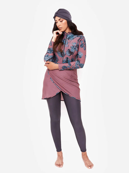3 Piece Swimwear Women Full Length Patchwork Long Sleeves Sports Bathing Suit Quick Drying Swimsuit The Clothing Company Sydney