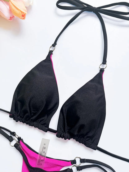 Bandage Bikini Set Women's Swimsuit Two-piece Triangle Swimwear Bathing Suit The Clothing Company Sydney