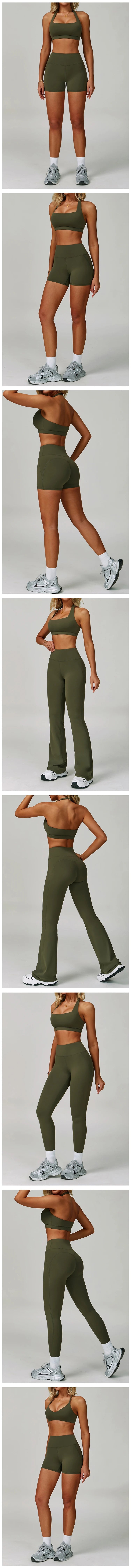 2 Piece Set Women's Tracksuit Fitness Clothes Yoga Sets Sportswear Workout Bra High Waist Leggings Set Gym Clothing Sports Suits The Clothing Company Sydney