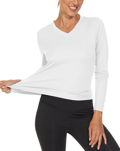 Summer Sun Protection Shirts UPF 50+ Womens Long Sleeve V Neck Shirts Lightweight Quick Dry Tee Shirts Outdoor Pullover The Clothing Company Sydney