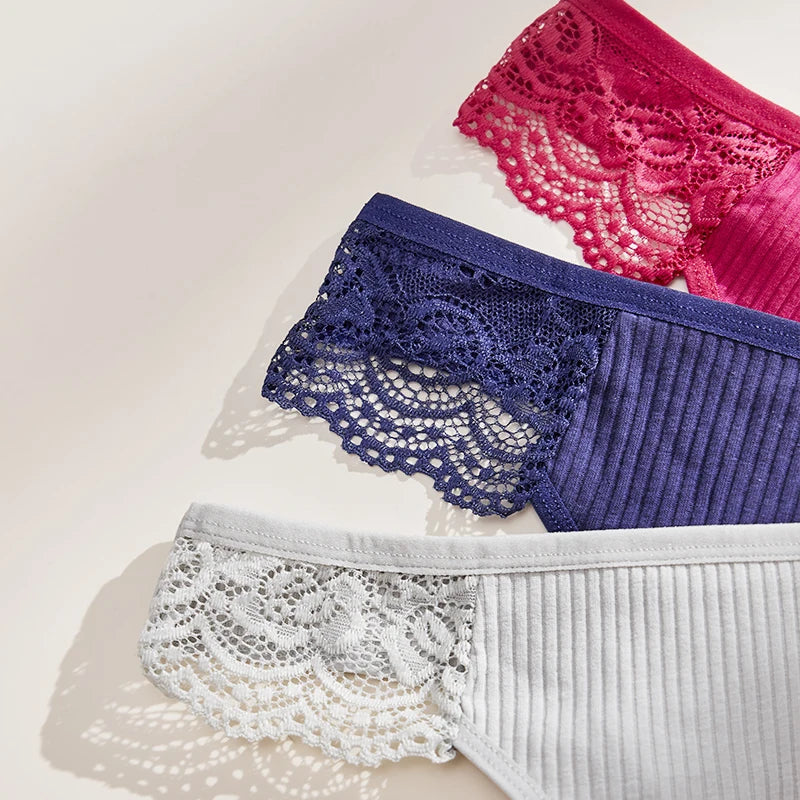 3 Pack Cotton Mix Antibacterial Women's Panties G-string Quick Drying Soft Underwear Breathable Panty The Clothing Company Sydney