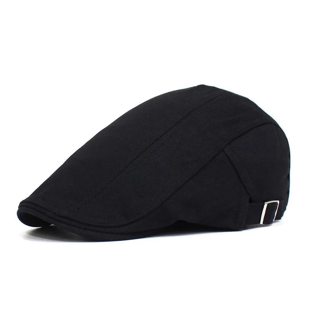 Classic Newsboy Cotton Blend Ivy Flat Brim Adjustable Beret Hat Cap The Clothing Company Sydney