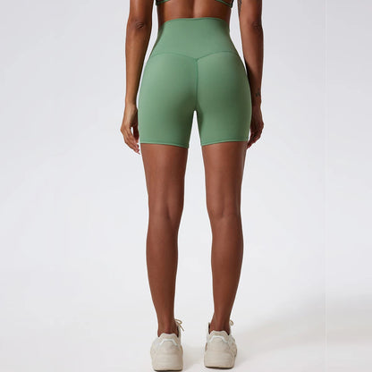 Yoga Clothing Push Up Gym Shorts Womens High Waist Sports Leggings Workout Cycling Shorts - The Clothing Company Sydney