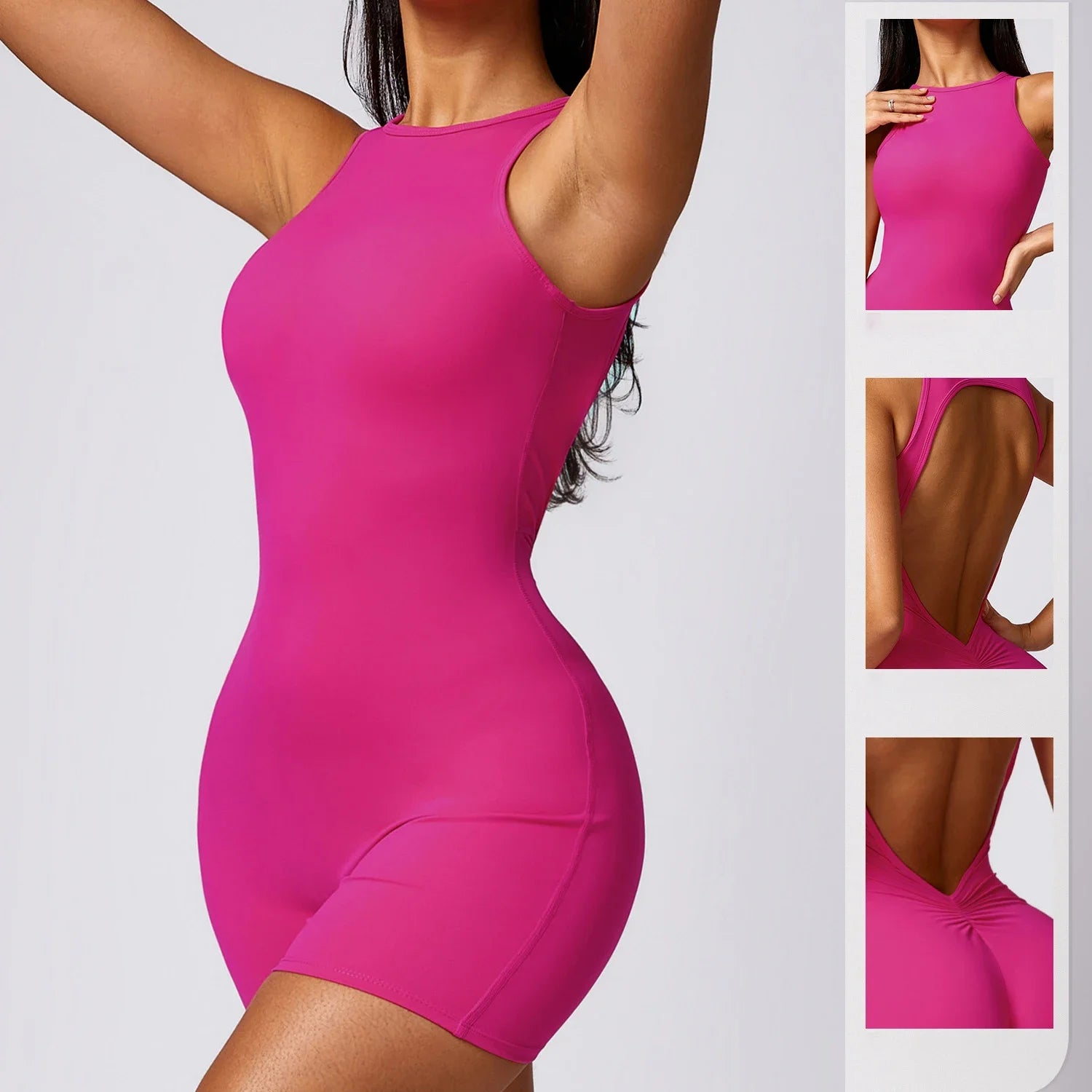 Backless Yoga Jumpsuit Women Gym Quick-drying Leisure Running Sportswear Outdoor Workout Fitness Jumpsuit The Clothing Company Sydney