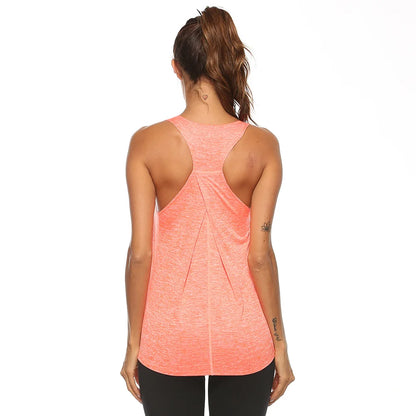Women's Yoga Shirts Solid Sports Wear Fitness Gym Clothing Fit Top Workout Training Crop Tops Sleeveless Blouse T-shirts Quick Dry Top - The Clothing Company Sydney