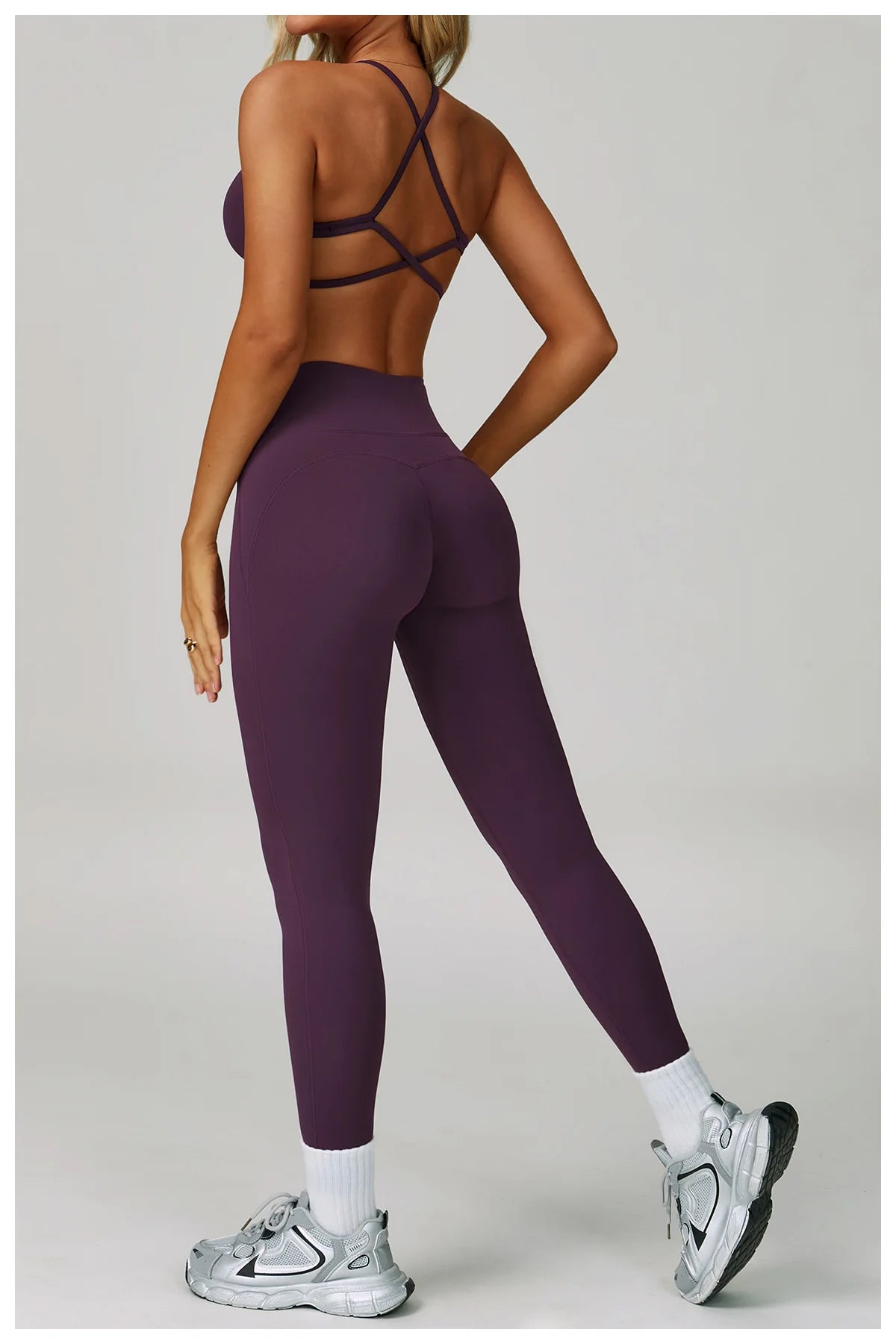 2 Piece Set Women's Tracksuit Fitness Clothes Yoga Sets Sportswear Workout Bra High Waist Leggings Set Gym Clothing Sports Suits The Clothing Company Sydney