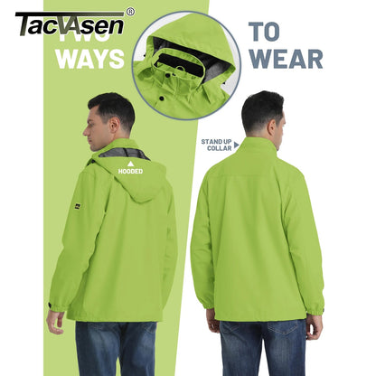 Lightweight Windbreaker Mens Mesh Lined Waterproof Rain Jacket Outdoor Fishing Hiking Jacket with Detachable Hood The Clothing Company Sydney